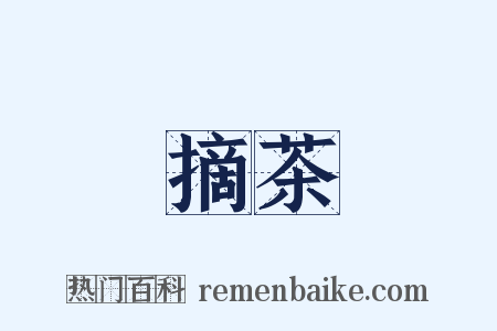 摘茶是什么意思的图片